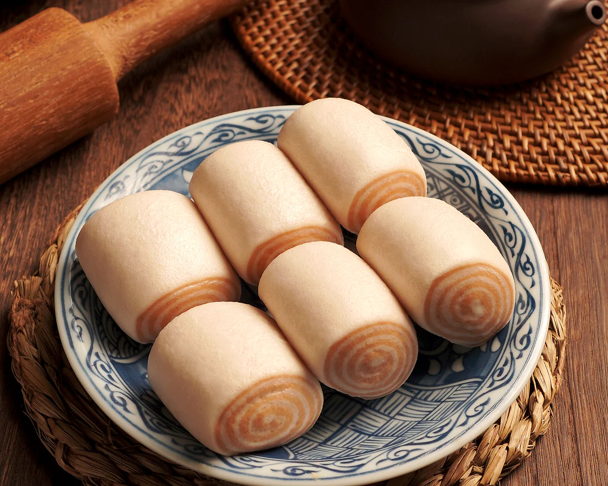 Chocolate swirl mantou 巧克力馒头 by Foo Chow Food Malaysia